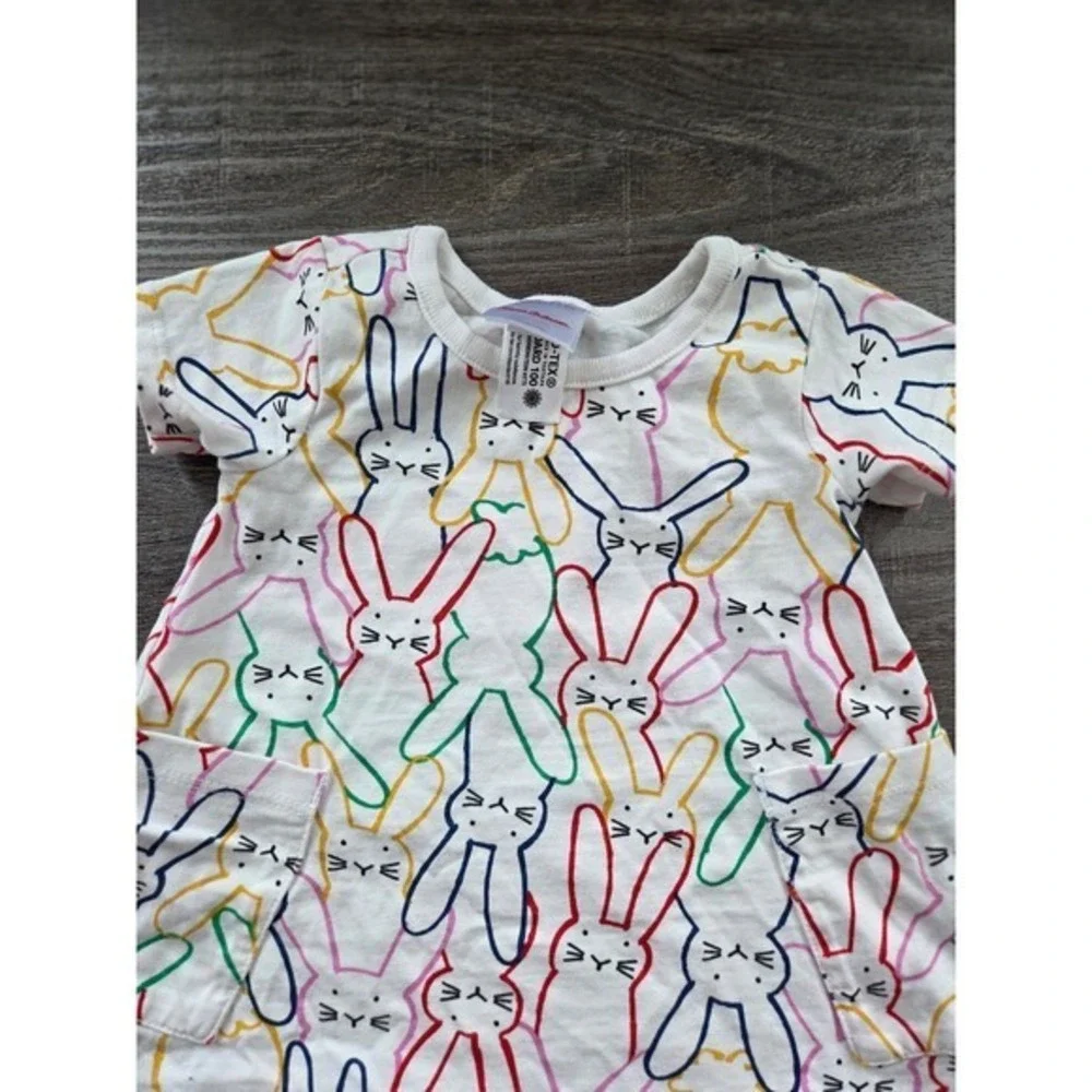 Hannah andersson baby girl bunny‎ dress 3-6 mos